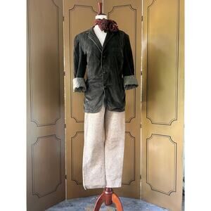 Vintage leather pants with imitation snake print by Conbipel